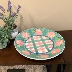 Beautiful Hand Painted Italian Caleca Platter 🍑